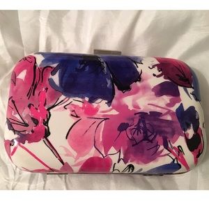 Hardshell floral clutch